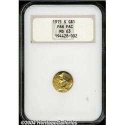 1915-S G$1 Panama-Pacific Gold Dollar MS63 NGC.