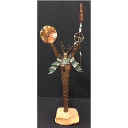 Copper Folk Art Kachina Figure