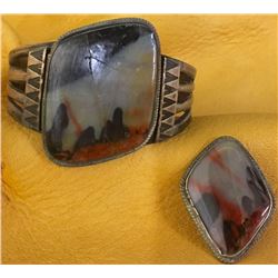 Fred Harvey Era Bracelet and Pin