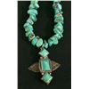 Image 1 : Navajo Necklace, Turquoise and Sterling