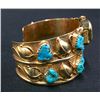 Image 2 : Heavy 14k Gold Watch Cuff Bracelet