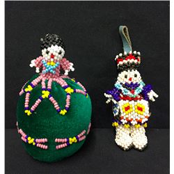 Pair of Zuni Beaded Figures