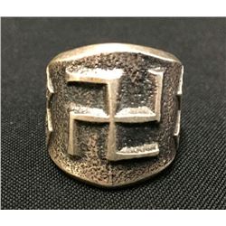 Retro Style Whirling Logs Ring - Ingot