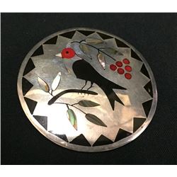 Inlay Bird Pin