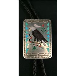 Zuni Inlay Bolo Tie - Guardian