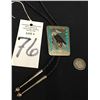 Image 5 : Zuni Inlay Bolo Tie - Guardian
