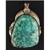 Image 5 : Large Turquoise and Sterling Pendant