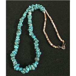 Turquoise and Heishi Bead Necklace
