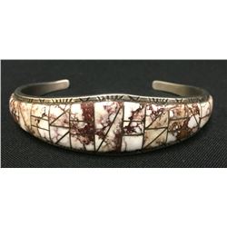 Wildhorse Inlay Navajo Bracelet
