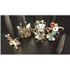 Image 2 : Group of 4 Vintage Zuni Rings