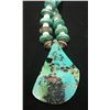 Image 6 : Carved Turquoise Pendant -Handmade Necklace