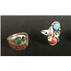 Image 4 : Group of 4 Vintage Navajo Rings