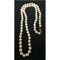 Pearl Necklace with Gold Findings
