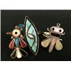 Image 1 : Group of 3 Zuni Inlay Rings