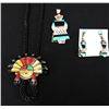 Image 2 : Group of Zuni Inlay Jewelry