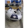 Image 1 : 9' FIBERGLASS RIGID BOTTOM INFLATABLE BOAT, DOUBLE HAUL, RATED 10HP