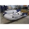 Image 2 : 9' FIBERGLASS RIGID BOTTOM INFLATABLE BOAT, DOUBLE HAUL, RATED 10HP
