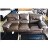 Image 1 : LEATHER 3 SEAT SOFA