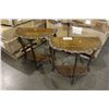 Image 1 : PAIR OF ANTIQUE D TABLES