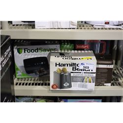 SHELF LOT OF MISC. SMALL APPLIANCES