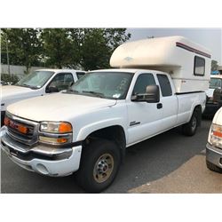 2007 GMC SIERRA, 3500 ALLISON DURAMAX, WHITE, VIN #1GT K39D07E139305, DIESEL, AUTOMATIC,