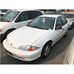 2001 CHEVROLET CAVALIER, WHITE, 4 DOOR SEDAN, GAS, AUTOMATIC, VIN#1G1JC524017366163, 174,844KMS,