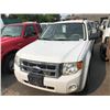 Image 1 : 2008 FORD ESCAPE, WHITE, SUV, AUTOMATIC,GAS, VIN#1FCU93158KB89234, 218,178KMS,