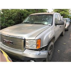 2008 GMC SIERRA, GREY, 2 DOOR PICKUP, GAS, AUTOMATIC, VIN#1GTEK19088Z233477, 257,437KMS,