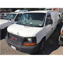 2007 GMC SAVANA G2500, VAN, WHITE, TOOL STORAGE GAS, AUTOMATIC, VIN#1GTGG25U071161910, 177,937KMS,