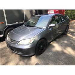 2005 HONDA CIVIC SI VIN 1HGEM21955L805809