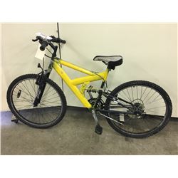 YELLOW NO NAME FULL SUSPENSION MOUNTAIN BIKE