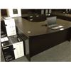 Image 2 : ESPRESSO BOW FRONT U-SHAPE EXECUTIVE DESK-RH