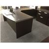 Image 2 : ESPRESSO BOW FRONT U-SHAPE EXECUTIVE DESK-RH