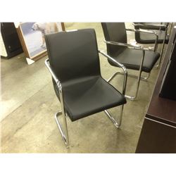 BLACK CHROME FRAME CLIENT CHAIR