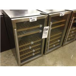 DANBY DUAL TEMPERATURE STAINLESS STEEL AND GLASS FRONT WINE COOLER