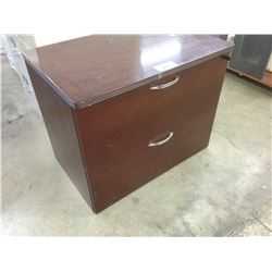 CHERRY 2 DRAWER LATERAL FILE CABINET