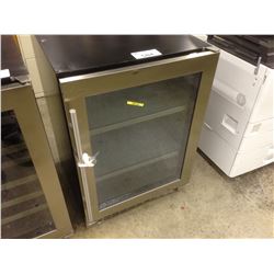 DANBY STAINLESS STEEL AND GLASS FRONT BAR FRIDGE