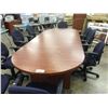 Image 1 : AUTUMN MAPLE 10' RACETRACK BOARDROOM TABLE