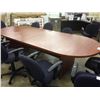 Image 2 : AUTUMN MAPLE 10' RACETRACK BOARDROOM TABLE