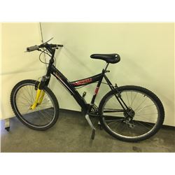 BLACK MINELI FRONT SUSPENSION MOUNTAIN BIKE