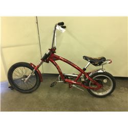 RED KIDS CHOPPER BIKE