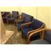Image 3 : 2 BLACK MULTI-LEVER HI-BACK TASK CHAIRS AND APPROX. 20 BLUE ARM CHAIRS - MUST TAKE ALL