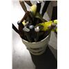Image 2 : BUCKET OF MISC. TOOLS AND WORK TABLE