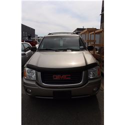 2002 GMC ENVOY SLE, SUV, GREY, VIN# 1GKDT13S622128377, 252,656KM, GASOLINE, V6, AUTOMATIC, RD, CD,