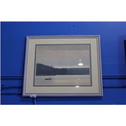 LARGE FRAMED OCEAN PRINT