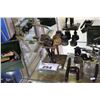 Image 2 : SHELF LOT OF MISC. COLLECTABLES INCLUDING PIPES, RAZORS, AND MORE