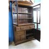Image 2 : BEAUTIFUL ANTIQUE CARVED OAK STEP BACK CUPBOARD