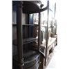 Image 3 : BEAUTIFUL CARVED DISPLAY CABINET WITH CURVED GLASS