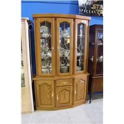 OAK BUFFET AND HUTCH