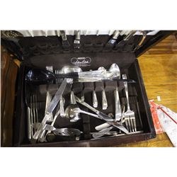 PAIR OF FLATWARE SETS IN BOXES